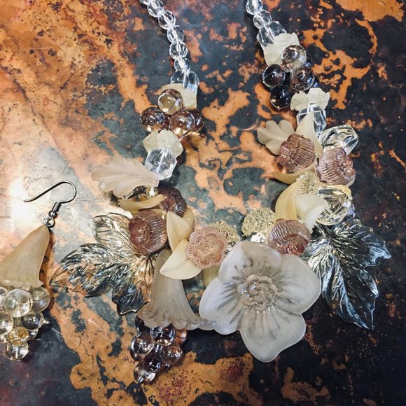 SALE!  FINE JEWELRY!  Showstopper Designer (NECKLACE + EARRINGS) - Picture 14 of 16